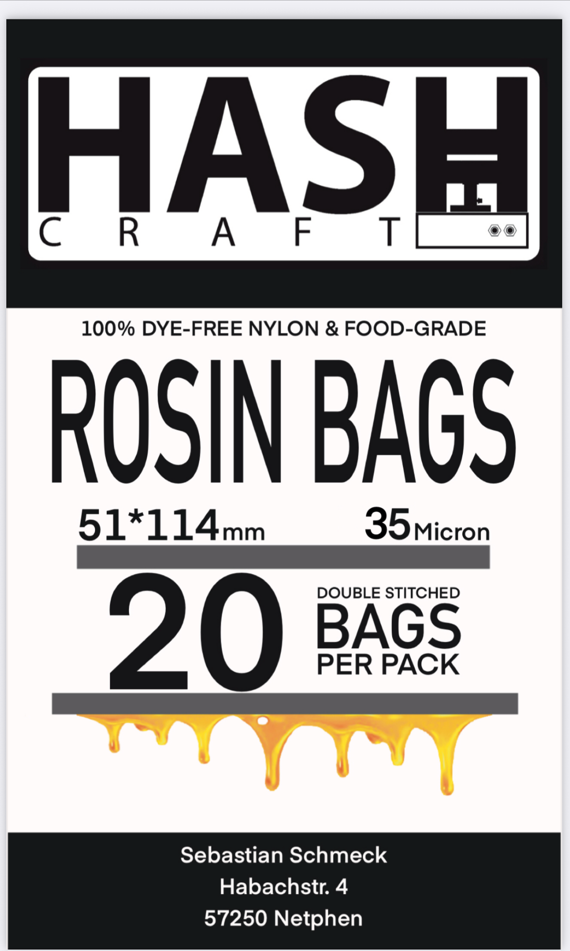 HashCraft Rosin Bags