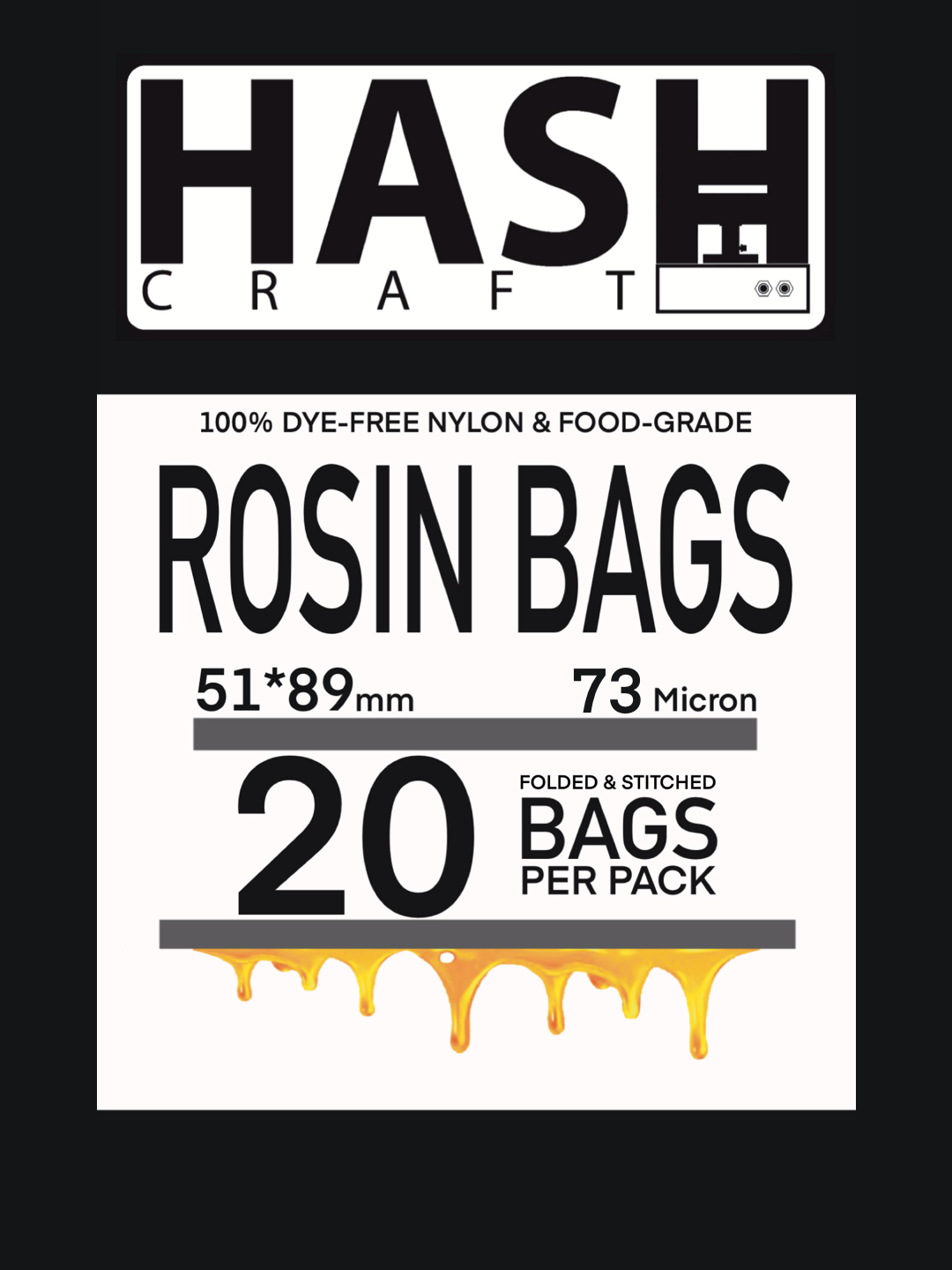 HashCraft Rosin Bags 73 Micron