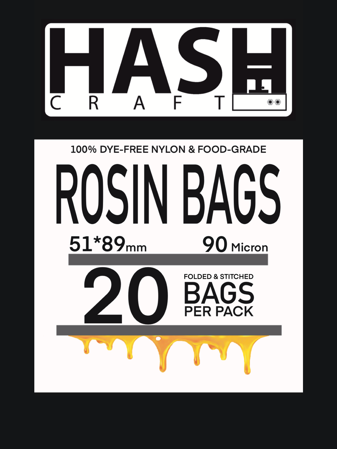 HashCraft Rosin Bags 90 Micron